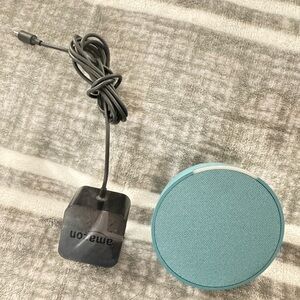 Amazon Smart Speaker in Blue with Adapter